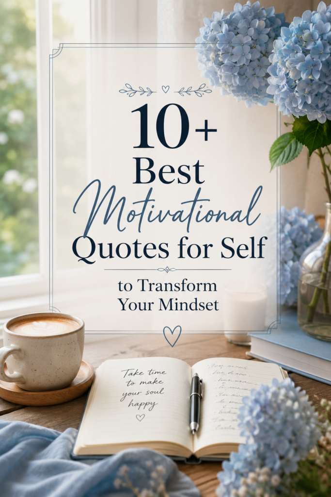 Vertical Pinterest pin with a sleek, minimalist workspace background focused on authentic living.