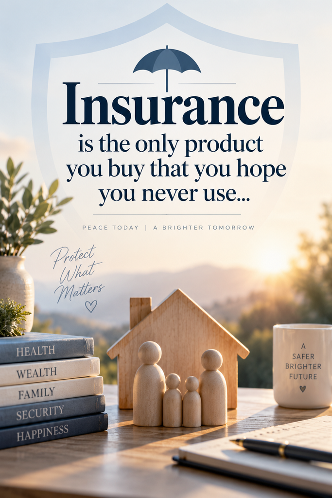 A minimalist design showing a financial safety net and why quotes about life insurance matter for unexpected crises.