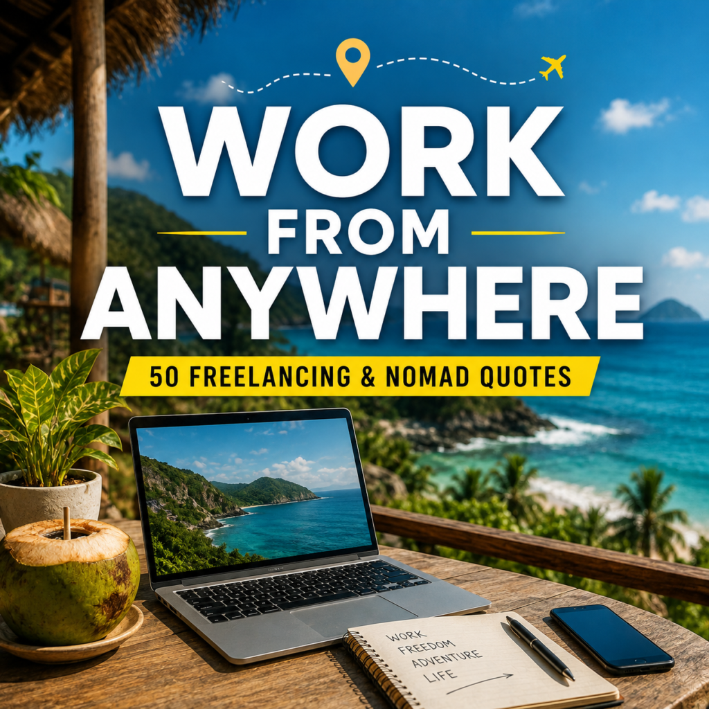 Digital Nomad & Freelancing Life Prompts Bundle | 50 Remote Work & Laptop Lifestyle AI Captions