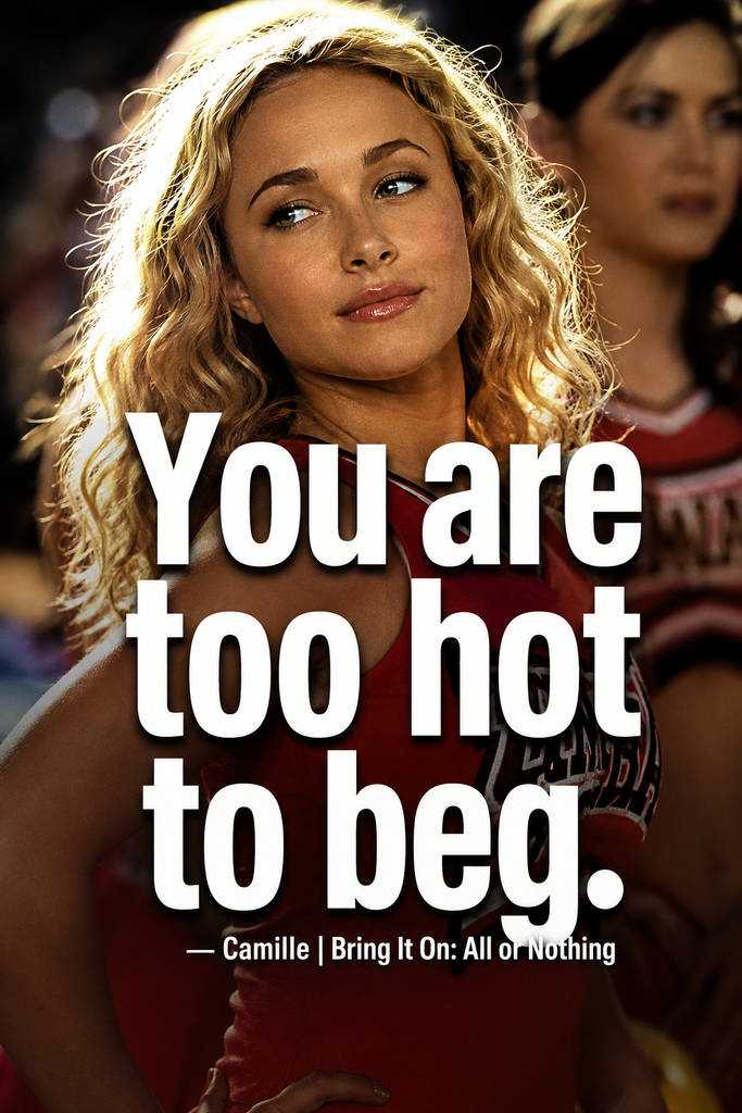 Hayden Panettiere and Solange Knowles movie still with the text overlay reading "You are too hot to beg."