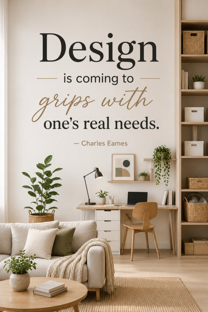 Modern functional ergonomic living space designed with clean lines and comfortable seating.