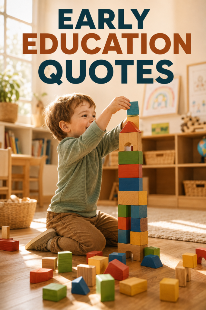 Best Early Education Quotes That Inspire Purpose, Play, and Growth
