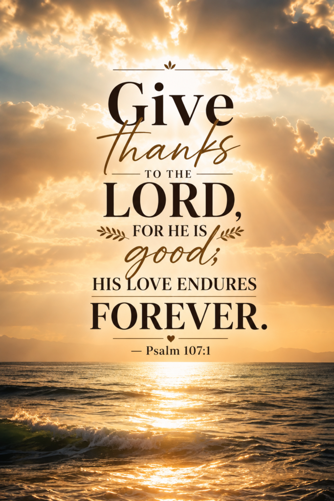 An aesthetic Pinterest pin featuring an open gratitude journal, warm sunlight, and a cozy cup of tea, showcasing the title "Top 10 Thanksgiving Quotes to God".